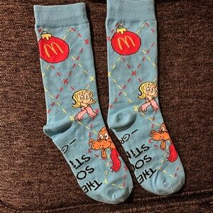 McDonald's gein h Blue Socks